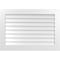 Ekena Millwork Vertical Surface Mount PVC Gable Vent: Non-Functional, w/3-1/2"W x 1"H, Standard Frame, 40"W x 28"H GVPVE40X2801SN - alternate 1